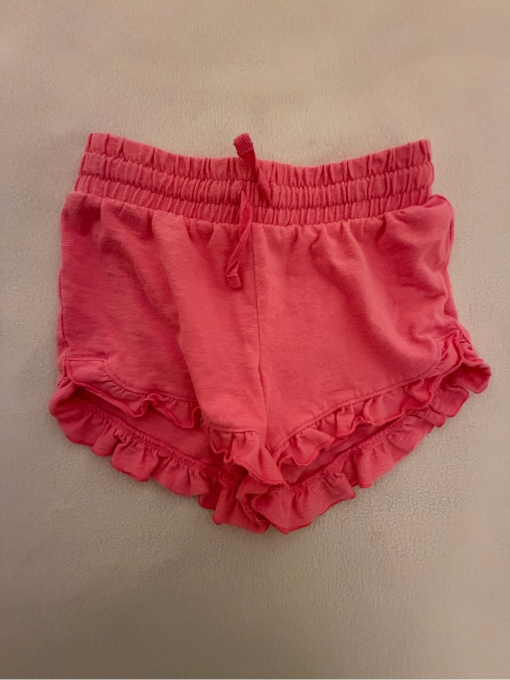Jumping Beans Pink Ruffle Trimmed Cotton Shorts